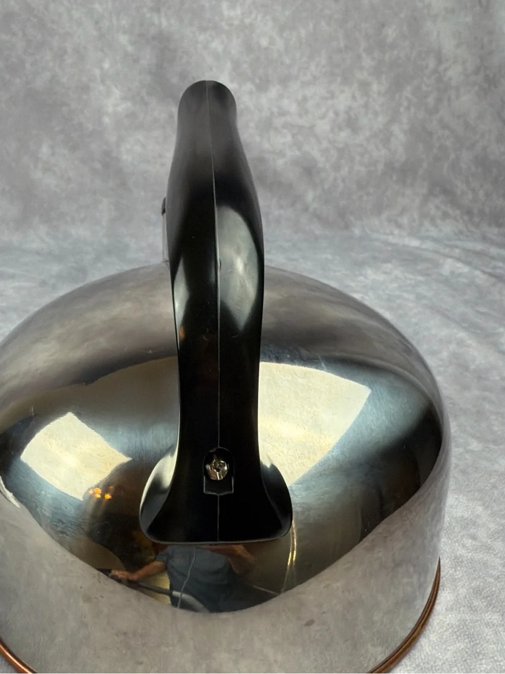 VTG Revere Ware 2 Qt Whistling Tea Kettle Copper Bottom Korea I 94-C Tested